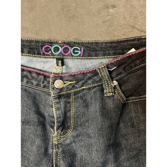 Coogi Jeans Womens 11 / 12 Denim Bootcut Embroidered Pockets Distressed - Picture 3 of 5